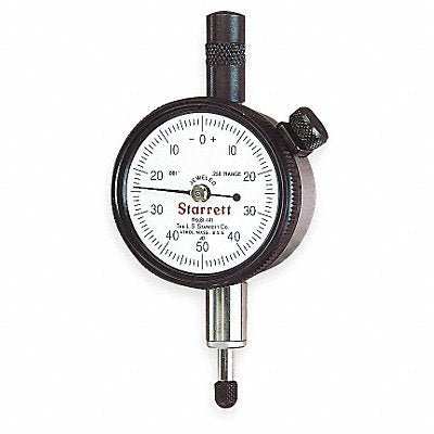 STARRETT 81141J Dial Indicator 0 to 0.250 In 0-50-0