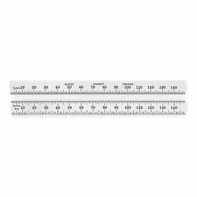 STARRETT C330150 Steel Rule Flexible 150mm Type 30 Grad