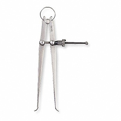 STARRETT 73A4 Inside Spring Caliper 4 In Solid