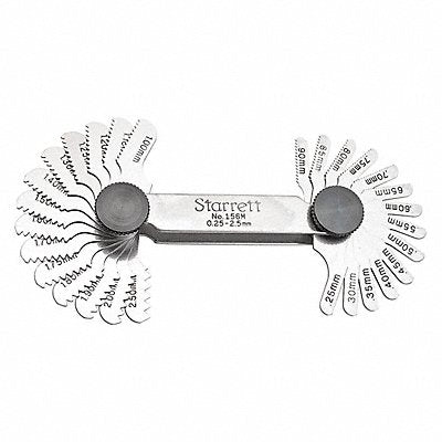 STARRETT 156M Thread Pitch Gauge Set Thread Ang 60 deg