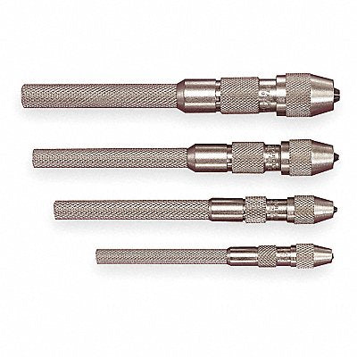 STARRETT S240Z Pin Vise Set 0.010-0.200 Taper 4Pc