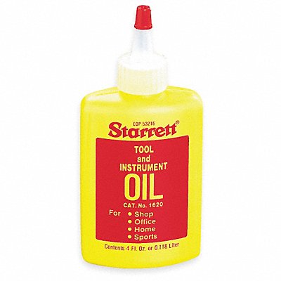 STARRETT 1620 Tool and Instrument Oil 4 oz Bottle