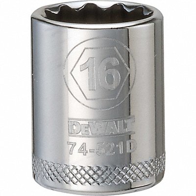 DEWALT DWMT74521OSP Socket 12 pt 3/8in 16 mm