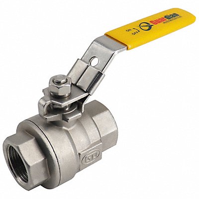 GRAINGER 06Q021N06010 Manual 2-Way Ball Valve NPT 316 SS