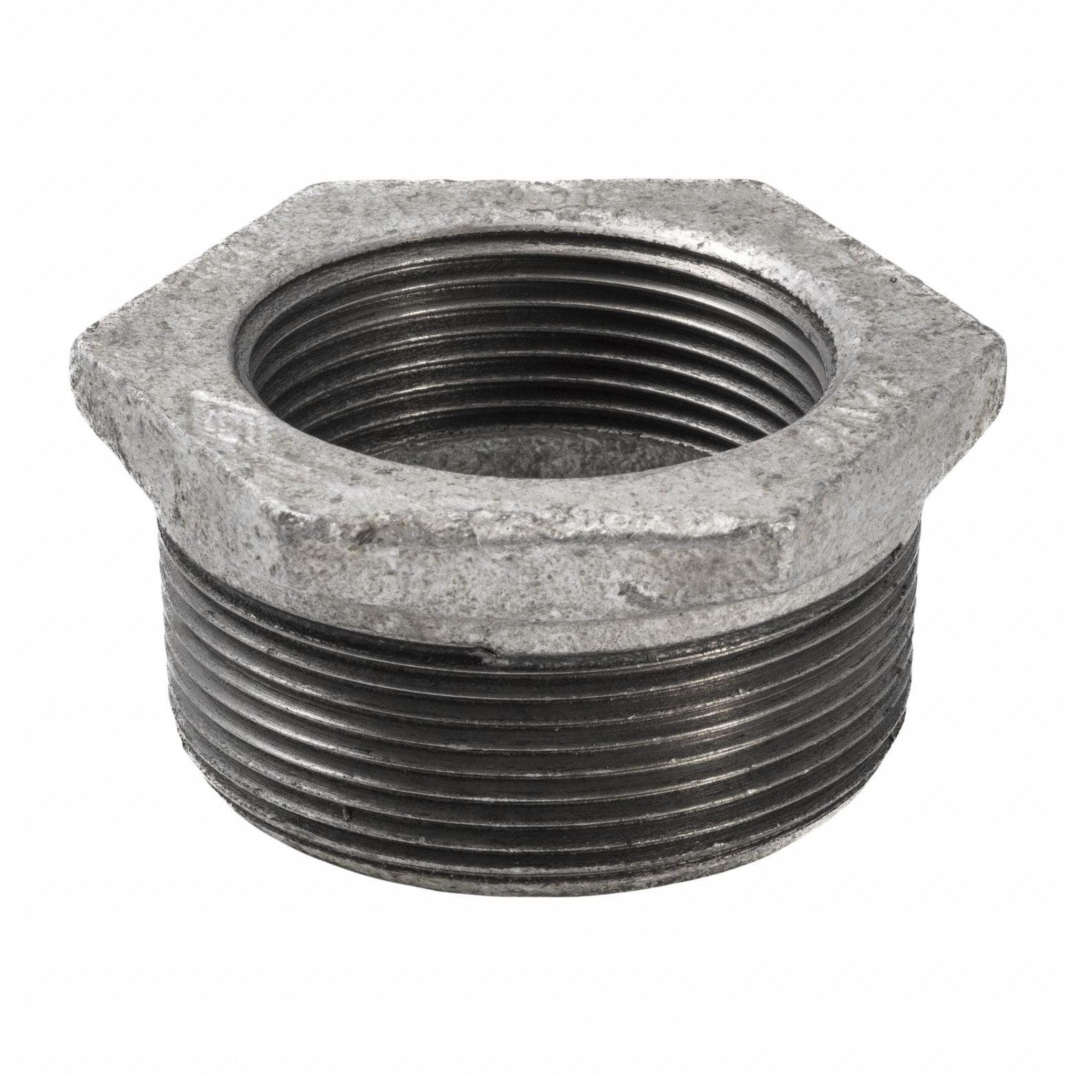 GRAINGER 511909BC Hex Bushing Malleable Iron 3 x 2 1/2 in
