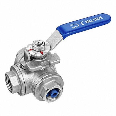 USA INDUSTRIALS ZUSAValve165 Ball Valve 304 Stainless Steel Tee