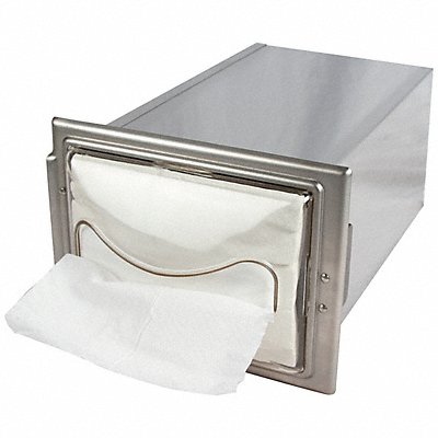 GRAINGER H2003CLSS12 Napkin Dispenser 5 1/2 in D Clear