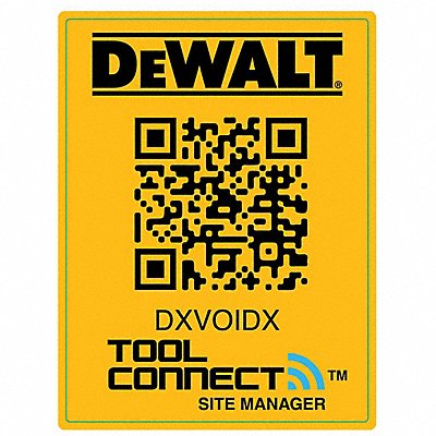 DEWALT DCE052 Site Manager QR Code Tag 1 L PK200