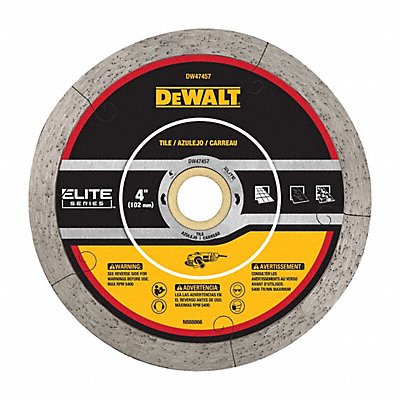 DEWALT DW47457 Diamond Saw Blade Diam 4 Arbor 5/8