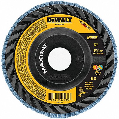 DEWALT DWA8353TR Fiber Disc 4 1/2 in Dia 7/8in Arbor