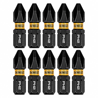 DEWALT DWAF1PH2IR10 DriverBit L 1 PKG10 BitSize PH2
