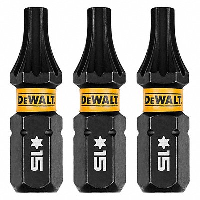 DEWALT DWAF1TX15IR3 Screwdriver Bits 1/4 in Hex Shank Size