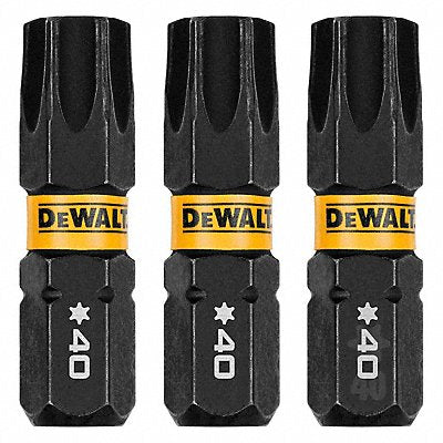 DEWALT DWAF1TX40IR3 Screwdriver Bits 1/4 in Hex Shank Size