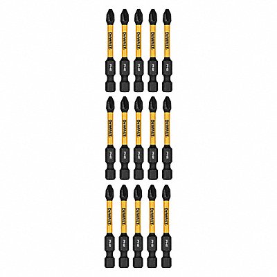 DEWALT DWAF2PH2IR15 DriverBit L 2.25 PKG15 BitSize PH2