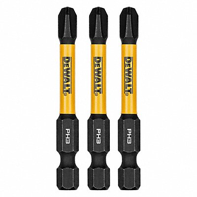DEWALT DWAF2PH3IR3 Screwdriver Bits 1/4 in Hex Shank Size