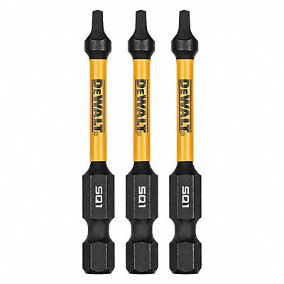 DEWALT DWAF2SQ1IR3 Screwdriver Bits 1/4 in Hex Shank Size