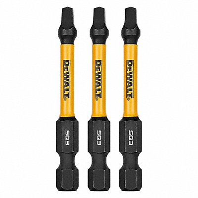 DEWALT DWAF2SQ3IR3 Screwdriver Bits 1/4 in Hex Shank Size
