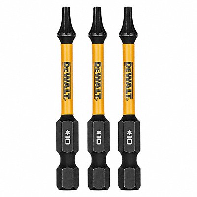 DEWALT DWAF2TX10IR3 Screwdriver Bits 1/4 in Hex Shank Size
