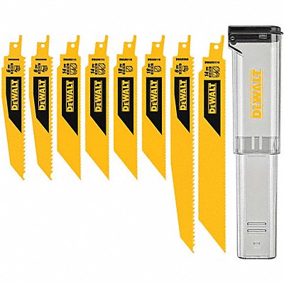 DEWALT DWAR8SETCS Reciprocating Saw Blade L 6 9 TPI 14 18 6