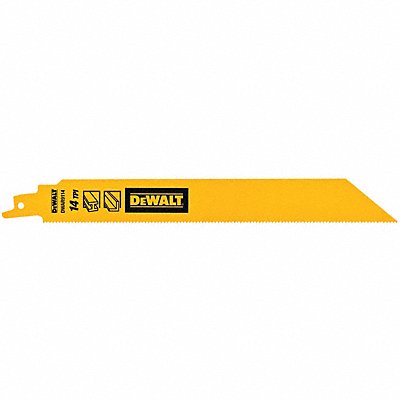 DEWALT DWAR9114 Reciprocating Saw Blade L 9 TPI 14 PK5 Straight