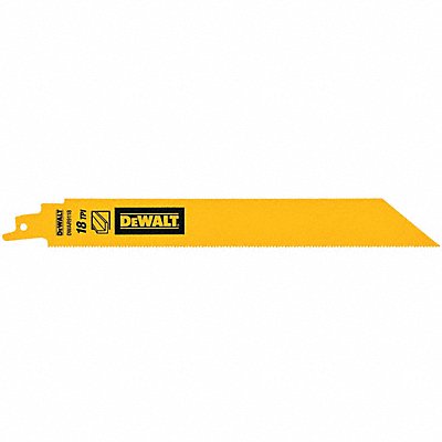 DEWALT DWAR9118 Reciprocating Saw Blade L 9 TPI 18 PK5 Straight