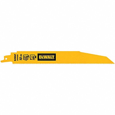 DEWALT DWAR960 Reciprocating Saw Blade L 9 TPI 10 PK5 Tapered