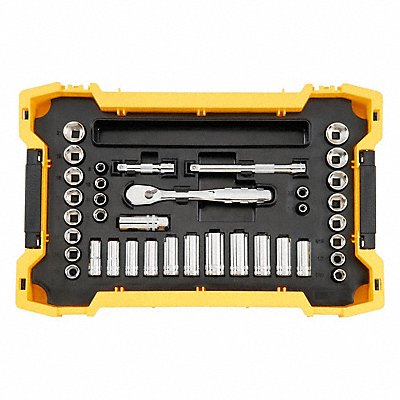 DEWALT DWMT45400 Socket Set Chrome 3/8 in Drive Sz.