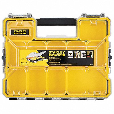 STANLEY FMST14920 Comprt Bx Mtl Ltchs Clr/Blk/Yellow 2.9 in