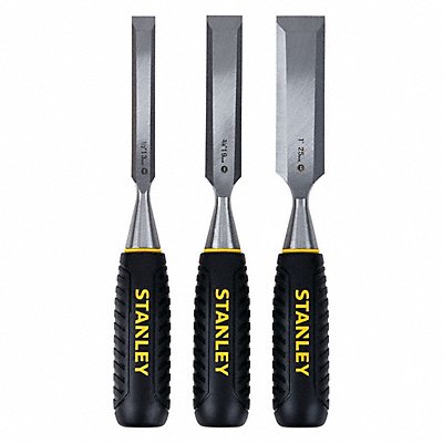 STANLEY STHT16727 Chisel Set Steel For Wood (3) Pieces