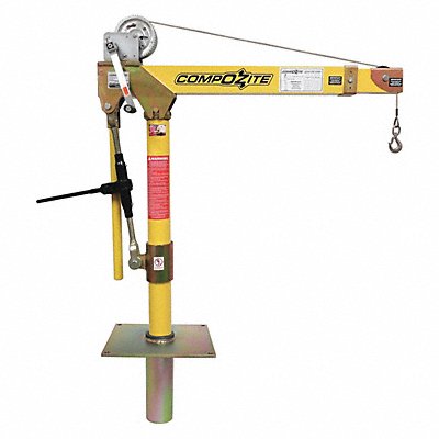 OZ LIFTING PRODUCTS OZ1200DAVSP1 Davit Crane Kit 1200 lb 22 to 66in Reach