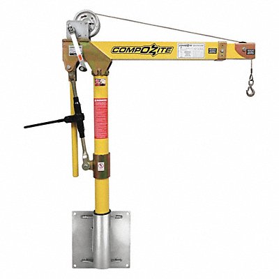 OZ LIFTING PRODUCTS OZ1200DAVSP3 Davit Crane Kit 1200 lb 22 to 66in Reach