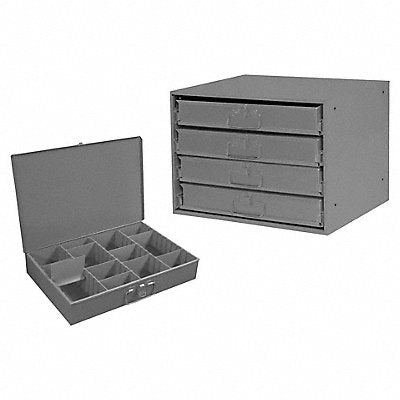 DURHAM MFG 30395D944 Drwr Cab 15 x20 x16 Gry 8Cmprtmnt