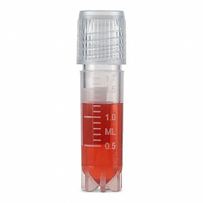 GLOBE SCIENTIFIC 30302S Cryogenic Vial 2 mL 13.5 mm Dia PK500