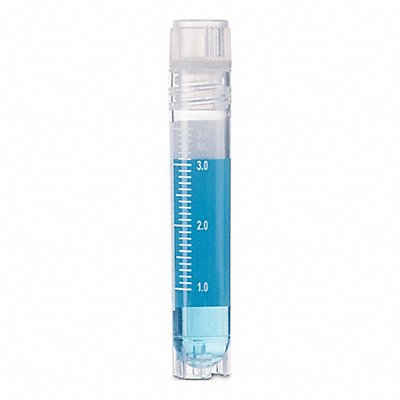 GLOBE SCIENTIFIC 30344 Cryogenic Vial 4 mL 12.2 mm Dia PK500