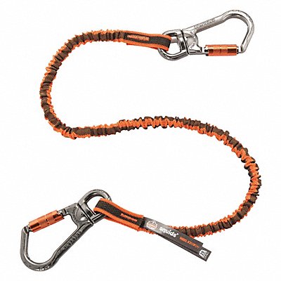 SQUIDS BY ERGODYNE 3119FX Tool Lanyard Dbl Lock Dual Carabiners