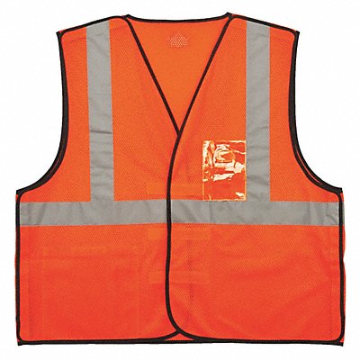 GLOWEAR BY ERGODYNE 8216BA OrgSafety Vest ID Badge Holder L/XL