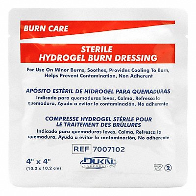 BURNAID 30612 Burn Dressing White 4 L 4 W PK10