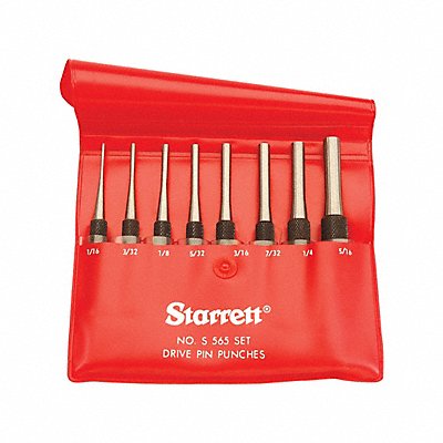 STARRETT S565PC Drive Pin Punch Set Not Tether Capable