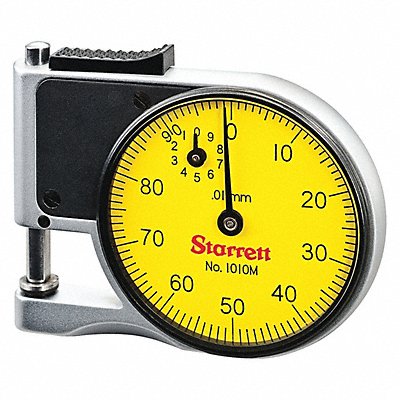 STARRETT 1010MZ Pocket Dial Thickness Gauge Acc. 0.01mm
