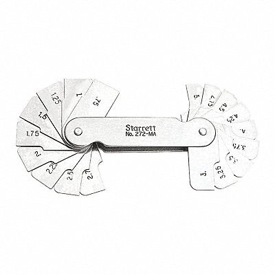 STARRETT 272MA Radius Gage