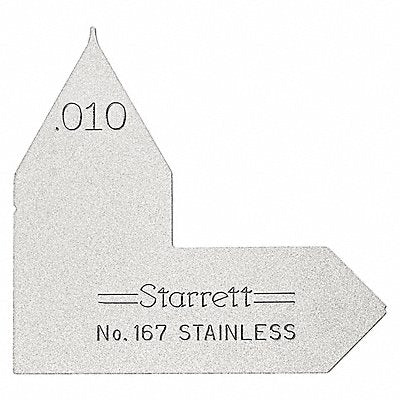 STARRETT 167010 Individual Radius Gauge Acc +/- .002