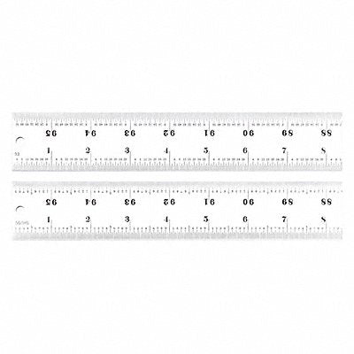 STARRETT C416R96 Ruler Heavy Spring-Tempered Steel 96 L