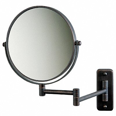 SEE ALL INDUSTRIES JBZSA897 Wall Makeup Mirror 11 in W 13 in H