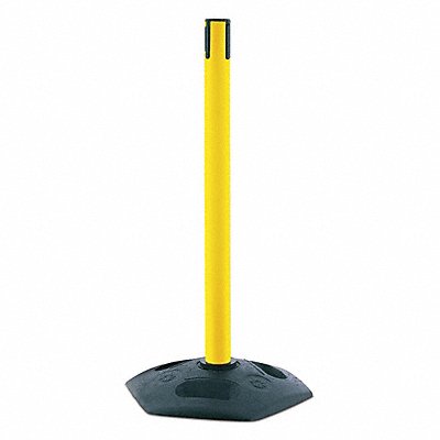 TENSABARRIER 88635RCV Receiver Post 38 In H Yellow