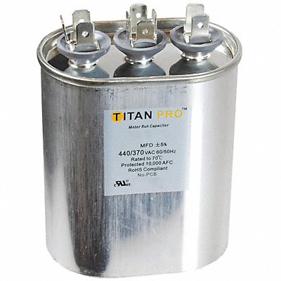 TITAN PRO TOCFD255 Dual Run Capacitor 25/5 MFD 3 61/64 H