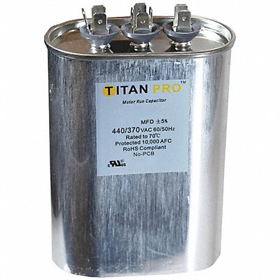 TITAN PRO TOCFD555 Dual Run Capacitor 55/5 MFD 5 H