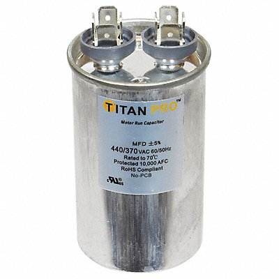 TITAN PRO TRCF20 Motor Run Capacitor 20 MFD 3 29/64  H