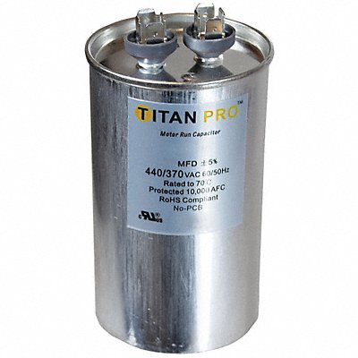 TITAN PRO TRCF40 Motor Run Capacitor 40 MFD 4 7/16  H