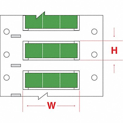BRADY 3PS1252GRS3 Wire Marker Wire Sleeve PermaSleeve(R)