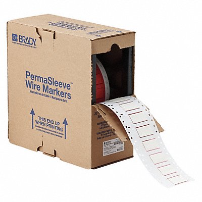BRADY HX500150WT Wire Marker Wire Sleeve PermaSleeve(R)